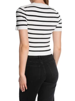 Neo Noir Topp Leah Stripe Off White^ Toppar