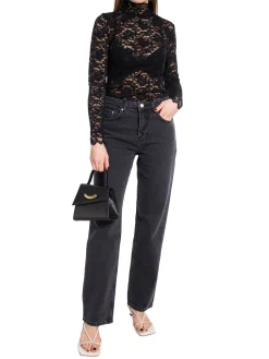 Neo Noir Topp Liza Laceflower Black^ Toppar