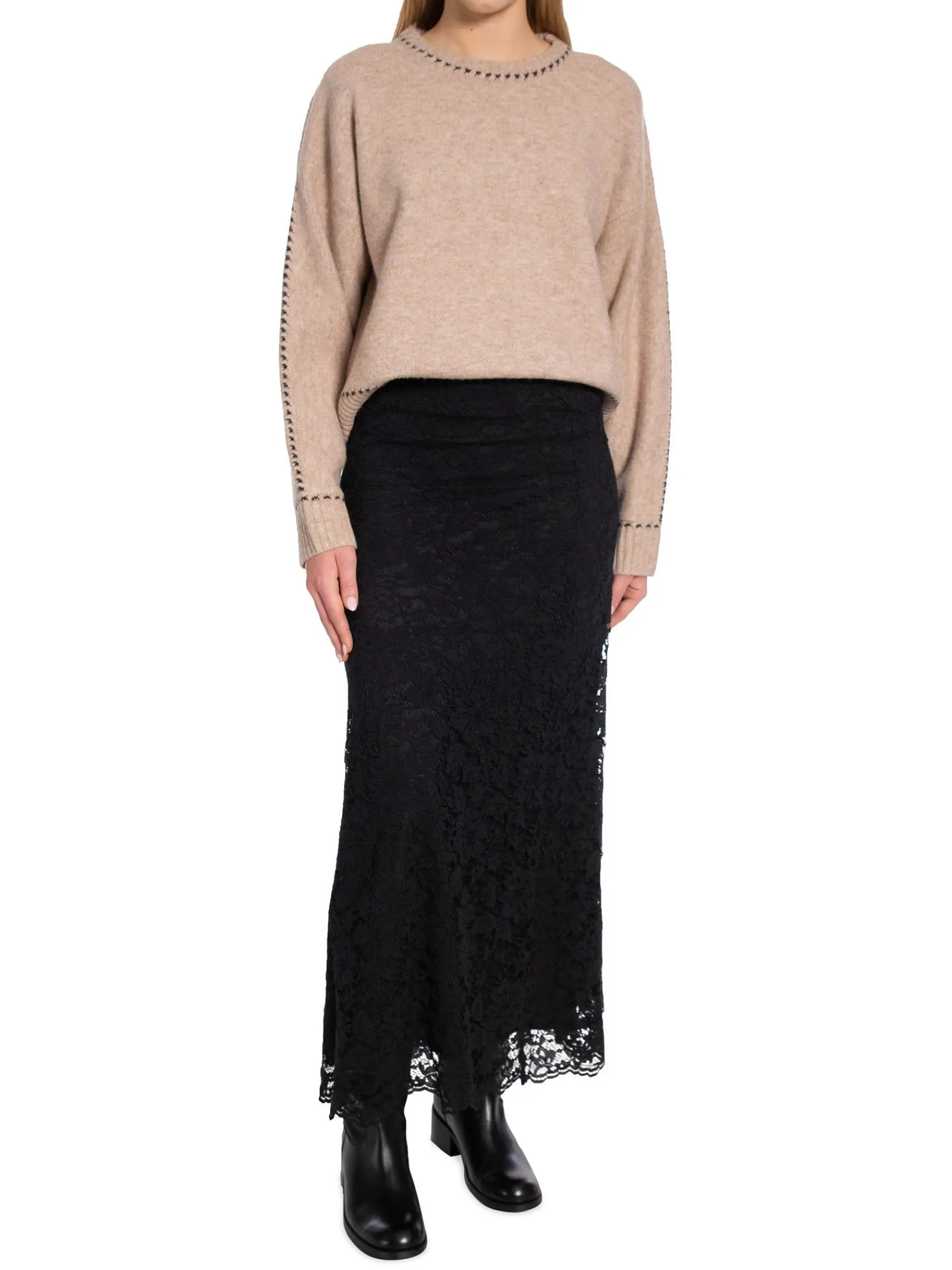 Neo Noir Troja Detri Knit Melange^ Tröjor & Koftor