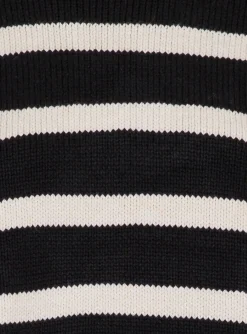 Neo Noir Troja Fanning Stripe Knit Gz Black^ Tröjor & Koftor