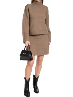 Neo Noir Troja Kiara Knit Dusty Brown^ Tröjor & Koftor