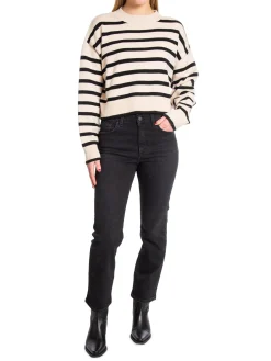 Neo Noir Troja Rebekka Stripe Sand^ Tröjor & Koftor