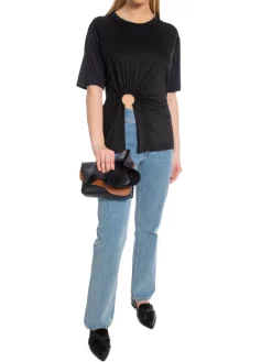 NORR Topp Ulas Detail Tee Black^ Toppar