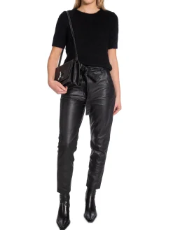 Second Female Byxa Indie Leather Black^ Byxor