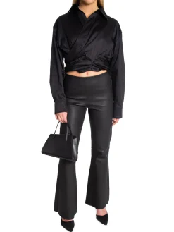 Second Female Skjorta Closa Wrap Black^ Skjortor