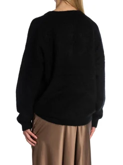 Second Female Troja Brook Knit Oversize V-Neck Black^ Tröjor & Koftor