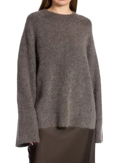 Second Female Troja Brookline Knit Raglan O-Neck Major Brown^ Tröjor & Koftor