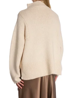 Second Female Troja Rikke Knitdark Chalk^ Tröjor & Koftor