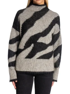 Second Female Troja Tallaha Knit T-Neck Brazilian Sand^ Tröjor & Koftor