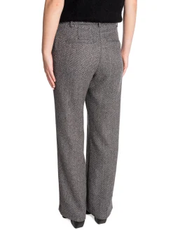 Selected Femme Byxa Hera Hw Wide Dark Grey Melange^ Byxor
