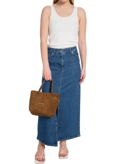 Selected Femme Kjol Bella Hw Blue Denim^ Kjolar