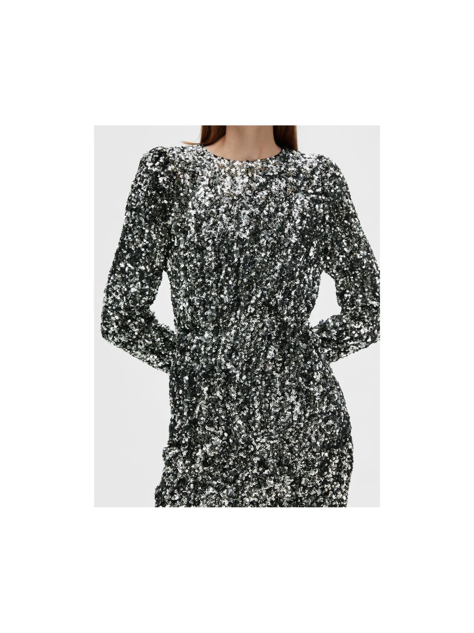 Selected Femme Klanning Colyn Ls Short Sequins^ Klänningar