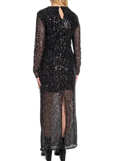 Selected Femme Klanning Noel Sequins Black^ Klänningar