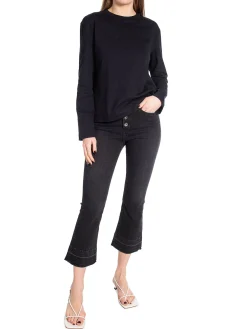 Selected Femme Topp Essential Ls Boxy Black^ Toppar