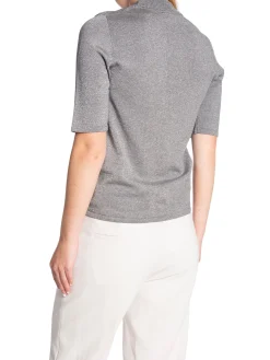 Selected Femme Topp Lura Lurex Grey Melange^ Toppar