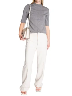 Selected Femme Topp Lura Lurex Grey Melange^ Toppar