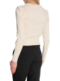 Selected Femme Troja Isla Ls Knit O-Neck Birch^ Toppar