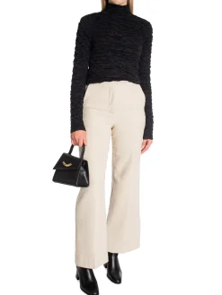 Selected Femme Troja Nancy Ls Roll Neck Top Black^ Toppar