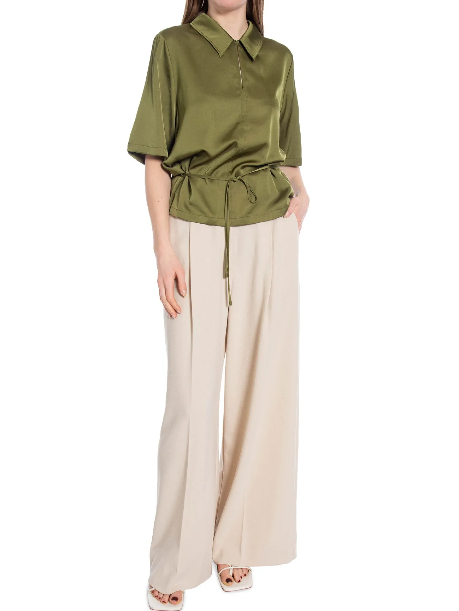 Soft Rebels Blus Mallow Martini Olive^ Blusar