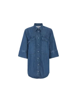 Soft Rebels Skjorta Azalea Light Blue Wash^ Skjortor