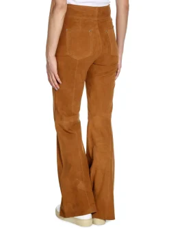STAND Byxor Enya Suede Tan^ Byxor