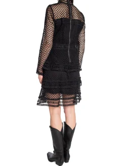 Y.A.S Klanning Yasalberta Ls New Lace Black^ Klänningar