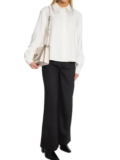 Y.A.S Skjorta Yasfrima Fringe Ls Star White^ Skjortor