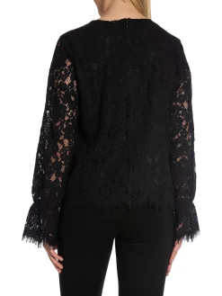 Y.A.S Topp Yasperla Ls Lace Black^ Toppar