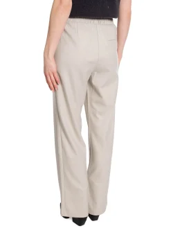 YAYA Byxa Soft Woven Wide Leg With Slit Melange^ Byxor