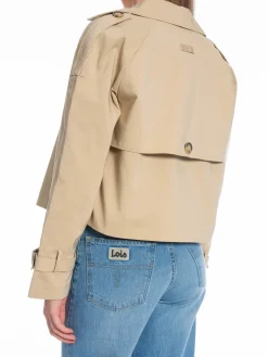 YAYA Jacka Cropped Woven White Peppar^ Jackor & Kappor