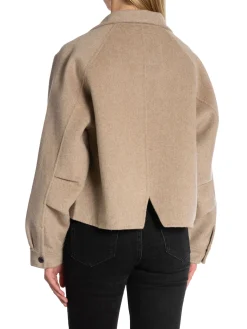 YAYA Jacka Soft Wool Mix With Pockets Brown^ Jackor & Kappor