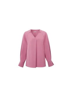 YAYA Topp Soft V-Neck Morning Glory Pink Melange^ Toppar