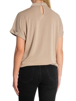 YAYA Topp With Pleat Brown^ Toppar