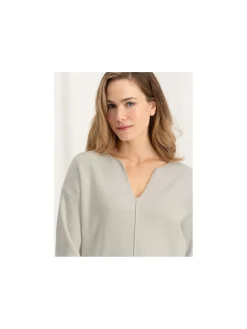 YAYA Troja Chenille V-Neck Ls Silver Lining^ Tröjor & Koftor