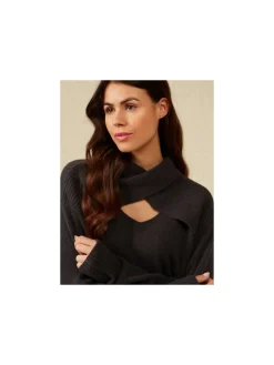 YAYA Troja Open Neckline Phantom^ Tröjor & Koftor