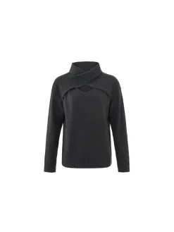 YAYA Troja Open Neckline Phantom^ Tröjor & Koftor