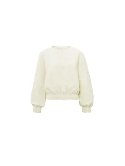 YAYA Troja Structured Ivory White^ Tröjor & Koftor