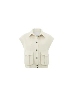 YAYA Vast Woven Sleeveless Structured Fabric Off White^ Vastar
